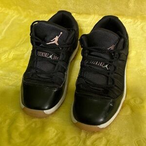 Black and Pink Athletic Sneakers